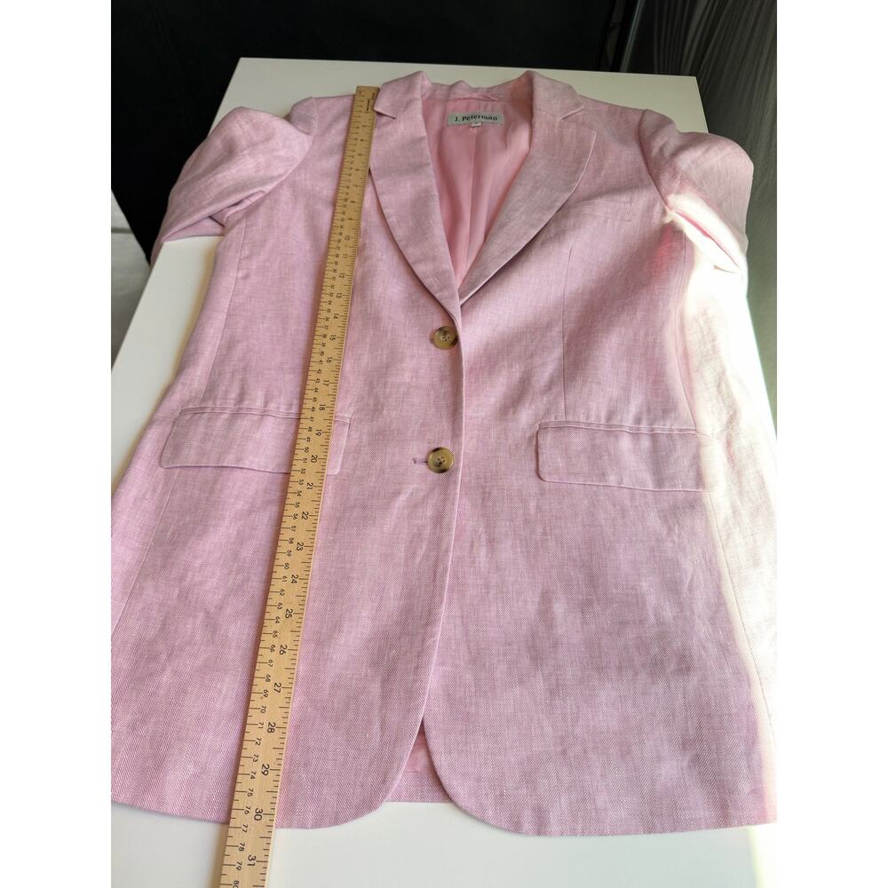 Pink Linen Blazer - Picture 7 of 10